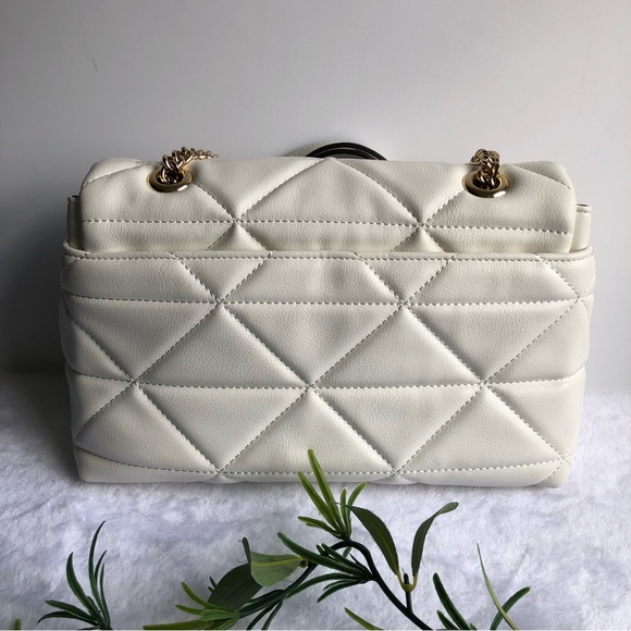 INC International Concepts Ajae Quilted Studded Crossbody Bag, Vanilla,  NWT - Picture 2 of 8